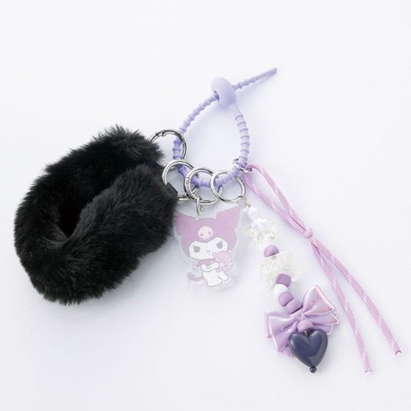 [KUROMI] "Sanrio Mugyu Art Series" Fluffy Bag Charm