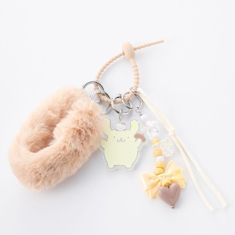 [POMPOMPURIN] "Sanrio Mugyu Art Series" Fluffy Bag Charm