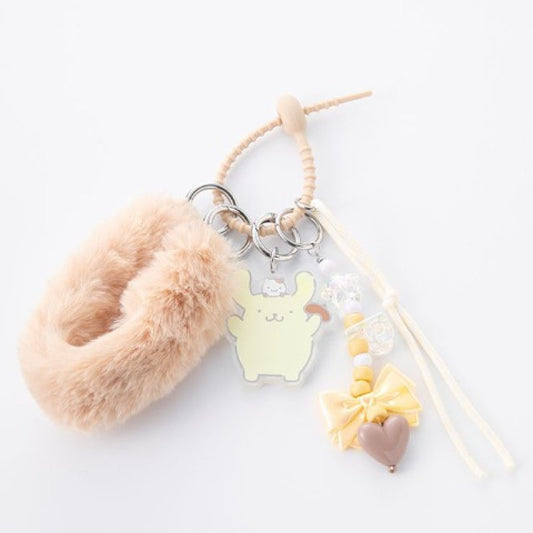 [POMPOMPURIN] "Sanrio Mugyu Art Series" Fluffy Bag Charm