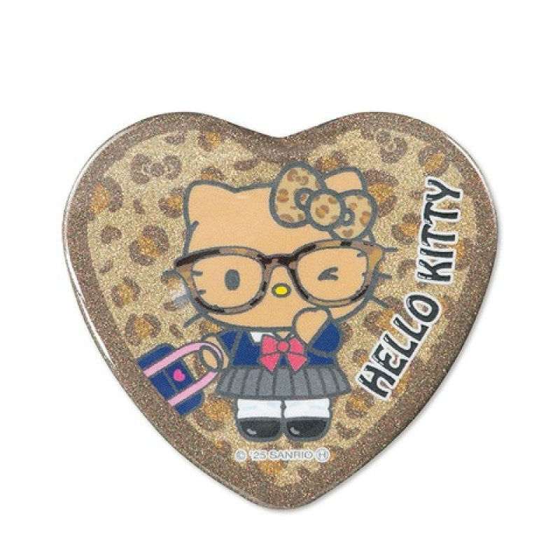 [BROWN] "Hello Kitty Otaku Gal" Heart Can Badge