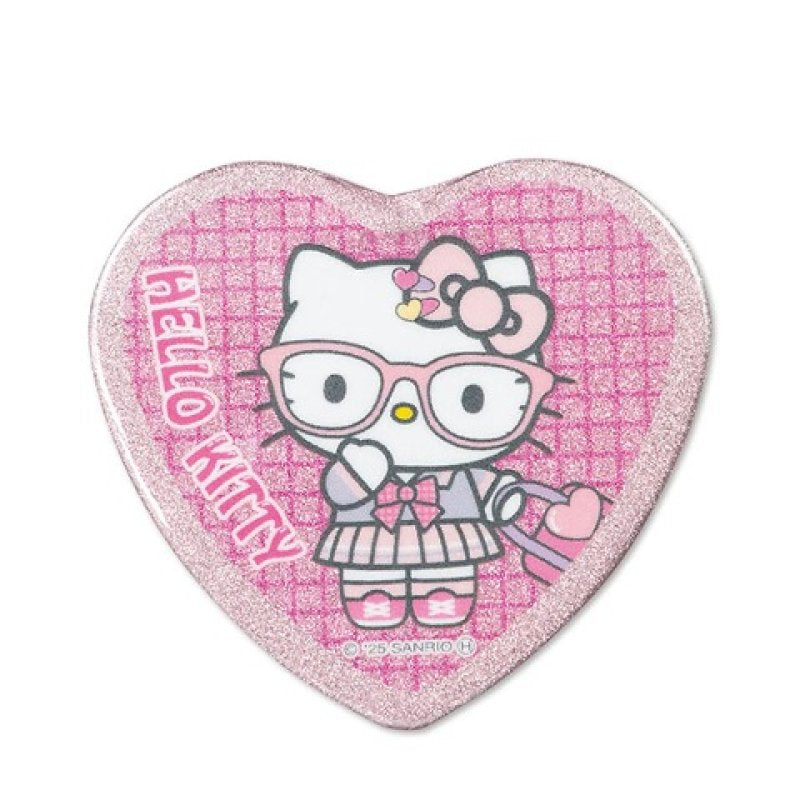 [PINK] "Hello Kitty Otaku Gal" Heart Can Badge
