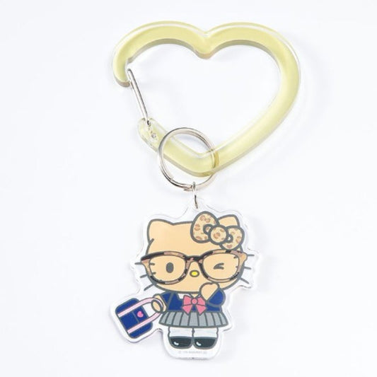 [BROWN] "Hello Kitty Otaku Gal" Acrylic Carabiner