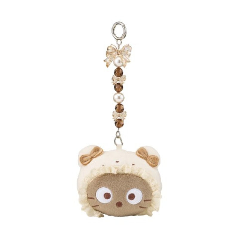 [CREAM] AVAIL "Chococat" Face Plush Keychain