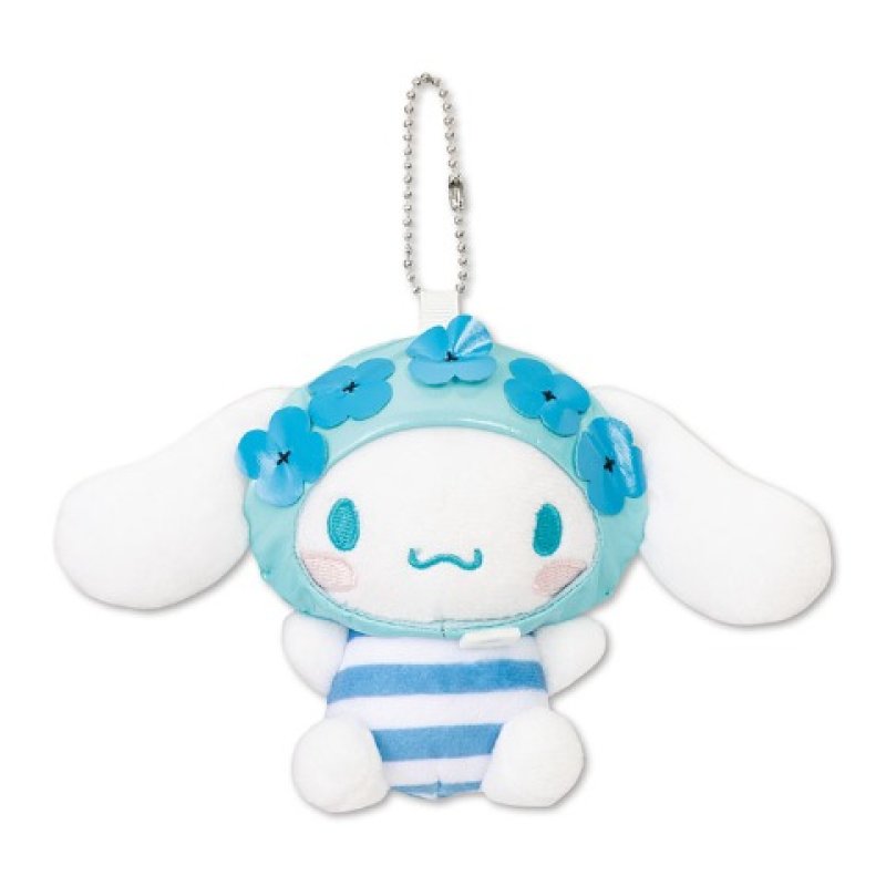 [CINNAMOROLL] AVAIL "Sanrio Retro Swimsuit" Plush Keychain