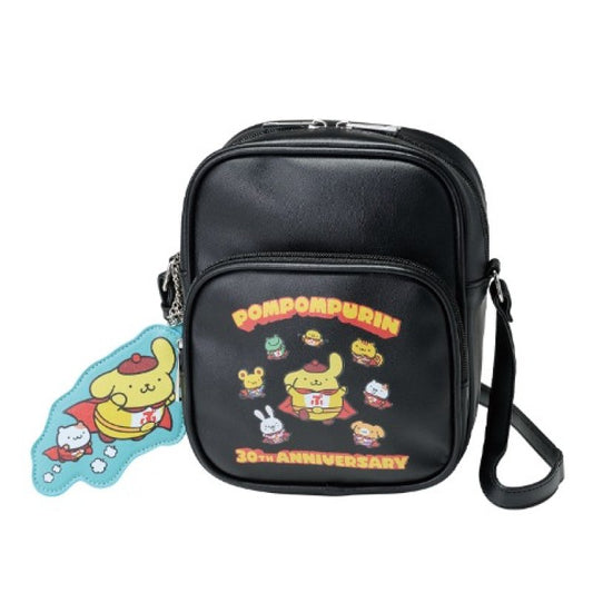 [BLACK] AVAIL "Super Hero Pompompurin Anniversary" Shoulder Bag with Charm