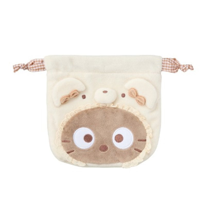 [CREAM] AVAIL "Chococat" Die-cut Drawstring