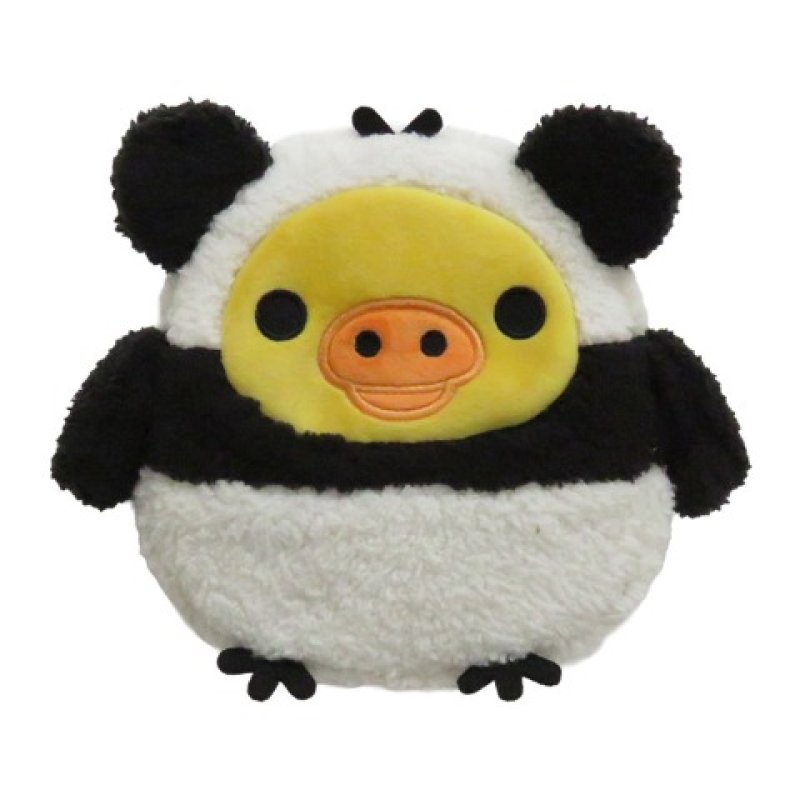 [KIIROITORI] AVAIL "Rilakkuma Panda" Die Cut Plush Pouch