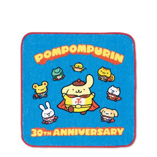 [BLUE / SUPER HERO] AVAIL "Pompompurin 30th Anniversary" Mini Towel