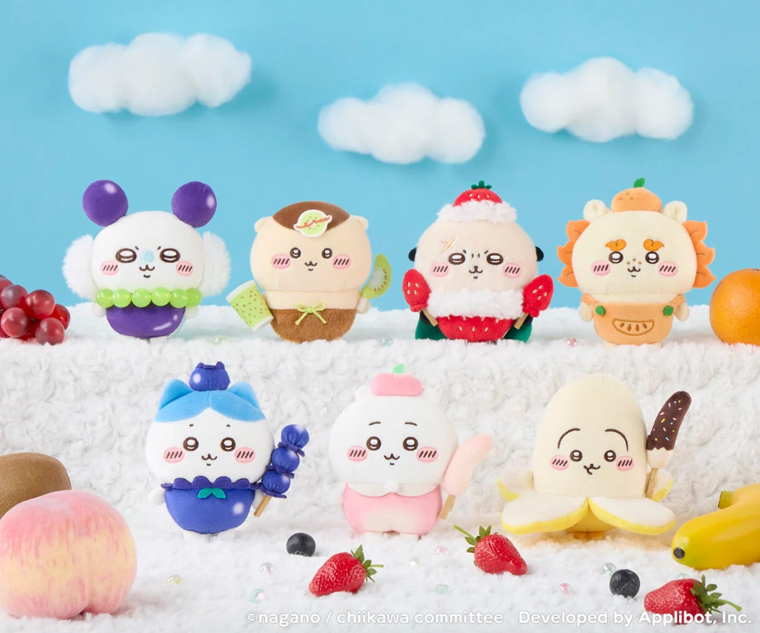 [CHIIKAWA PEACH] "Chiikawa Pocket POP UP STORE Fruit" Plush Keychain
