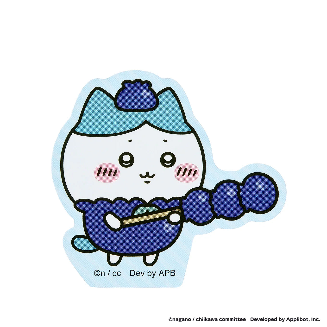 [HACHIWARE BLUEBERRY] "Chiikawa Pocket POP UP STORE Fruit" Die-Cut Sticker
