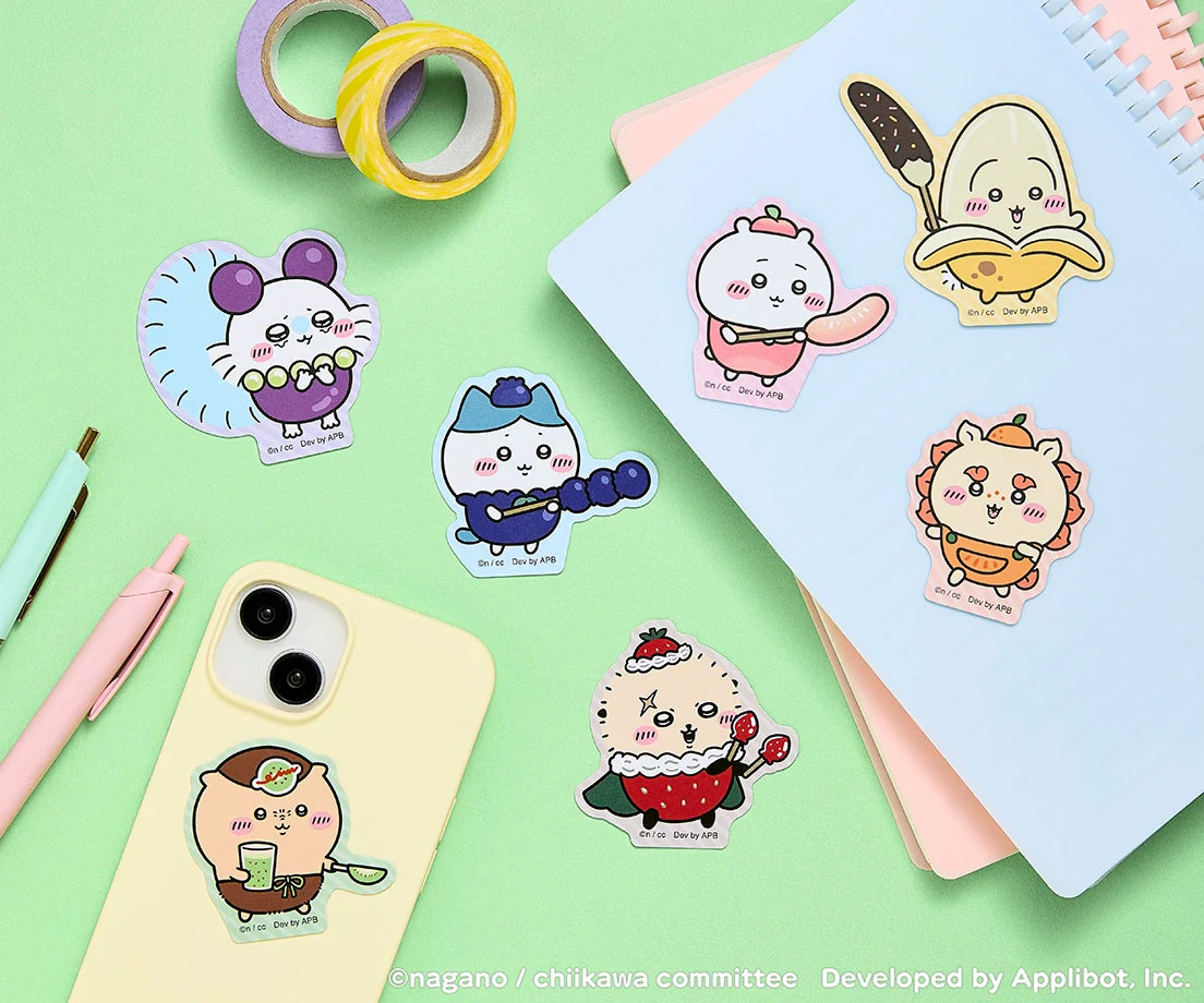 [RAKKO STRAWBERRY] "Chiikawa Pocket POP UP STORE Fruit" Die-Cut Sticker