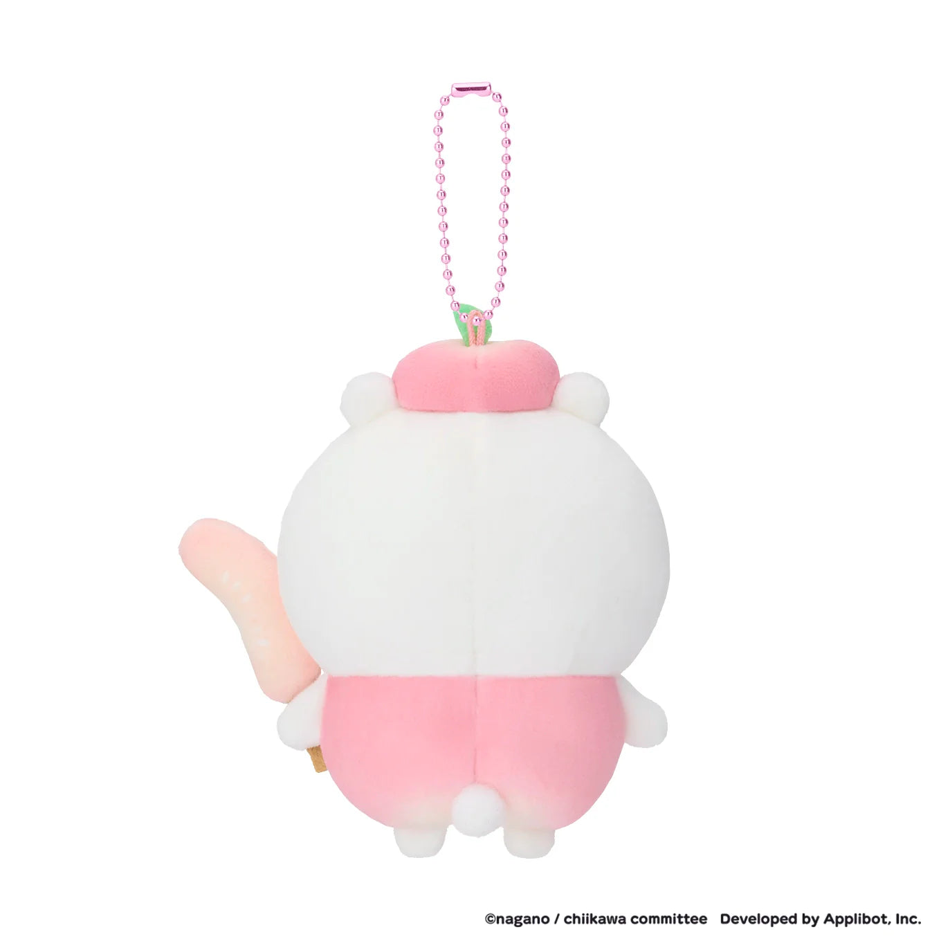 [CHIIKAWA PEACH] "Chiikawa Pocket POP UP STORE Fruit" Plush Keychain