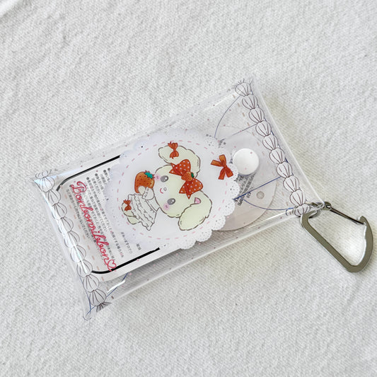 [BONBONRIBBON] "Sanrio Sweet Cakes" Small Clear Multi Case