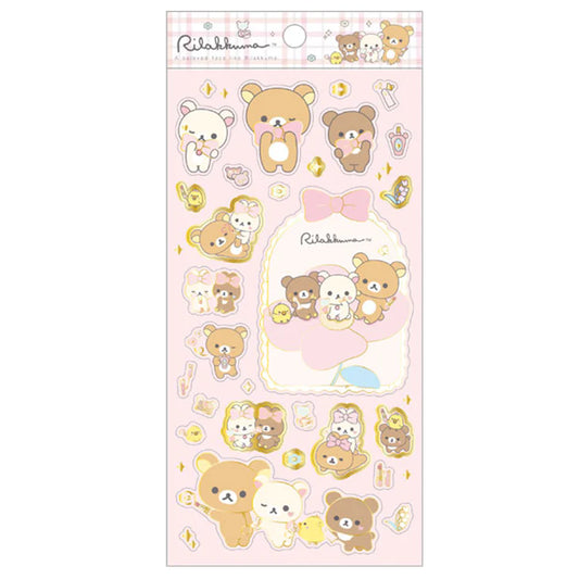 [GINGHAM] "Rilakkuma Makeup Rilakkuma" Sticker Sheet