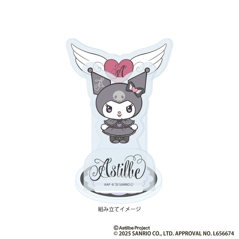 [A / CUPID WINGS] "Astilbe x Kuromi" Acrylic Stand - Rosey’s Kawaii Shop