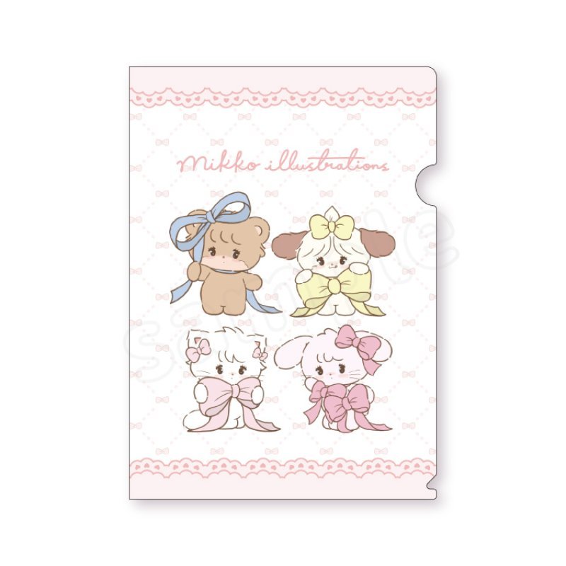 [A] "Mikko Illustrations" Clear File - Rosey’s Kawaii Shop