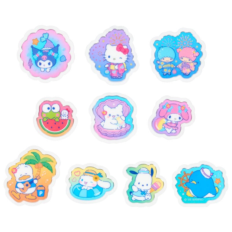 [ALL MIX] "Sanrio Summer" Sticker Flakes - Rosey’s Kawaii Shop