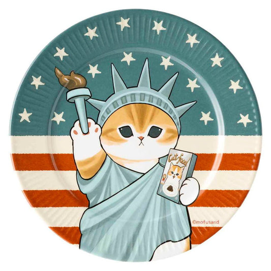 [AMERICA] "Mofusand Journey" Plate - Rosey’s Kawaii Shop