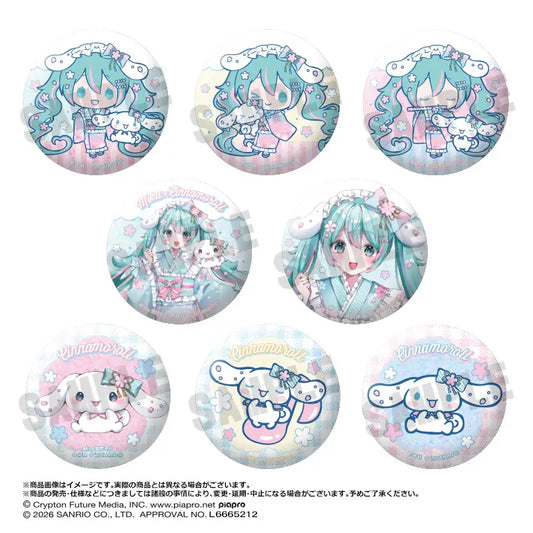 [CAN BADGE] "Hatsune Miku x Cinnamoroll Yumezakura" Blind