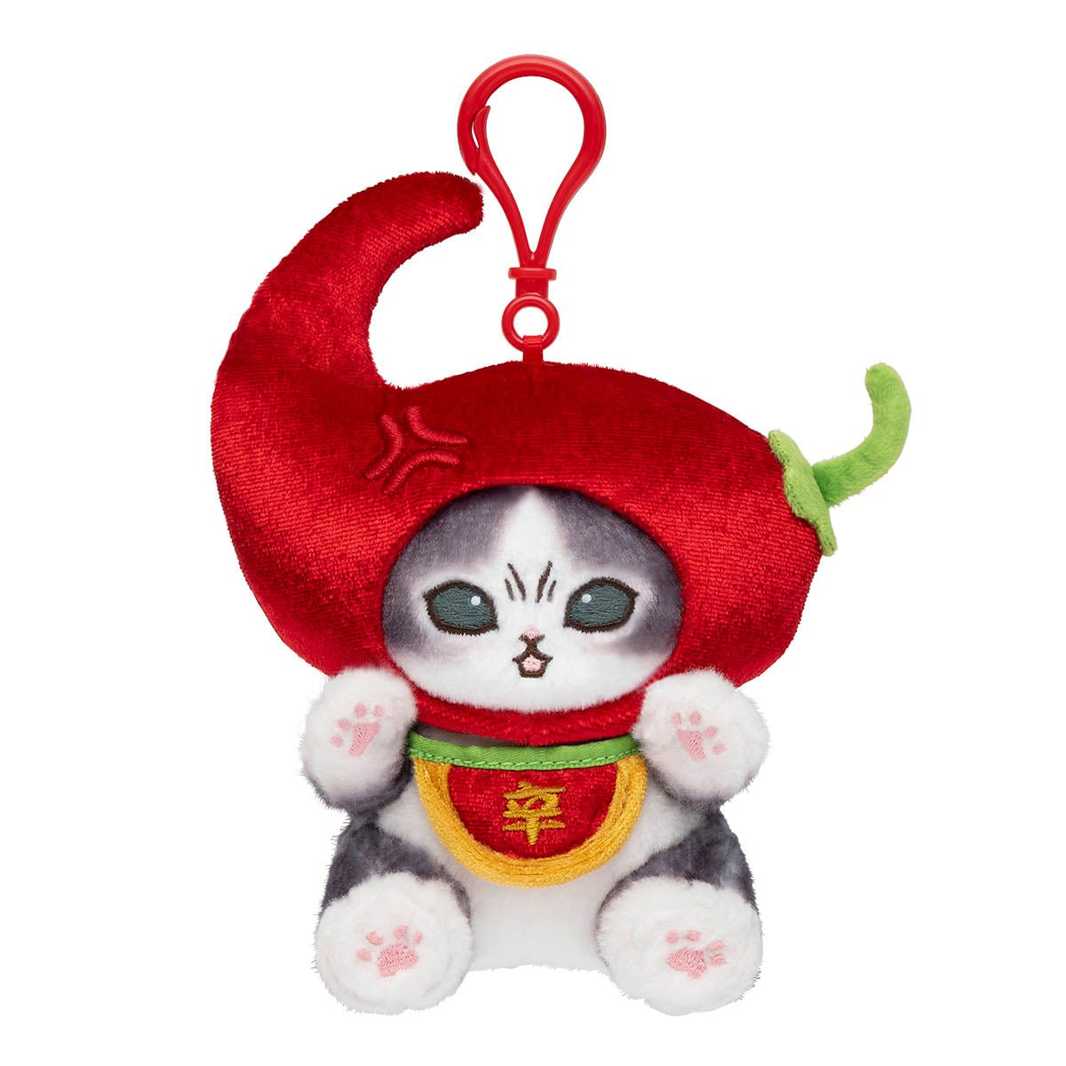 [ANGRY CHILI PEPPER] "Mofusand Bring Good Fortune Series" Plush Keychain - Rosey’s Kawaii Shop
