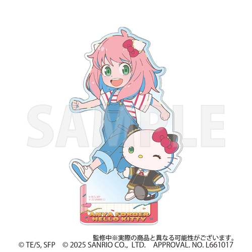 [ANYA / HELLO KITTY] "SPY x FAMILY x Sanrio Characters" Big Acrylic Stand - Rosey’s Kawaii Shop