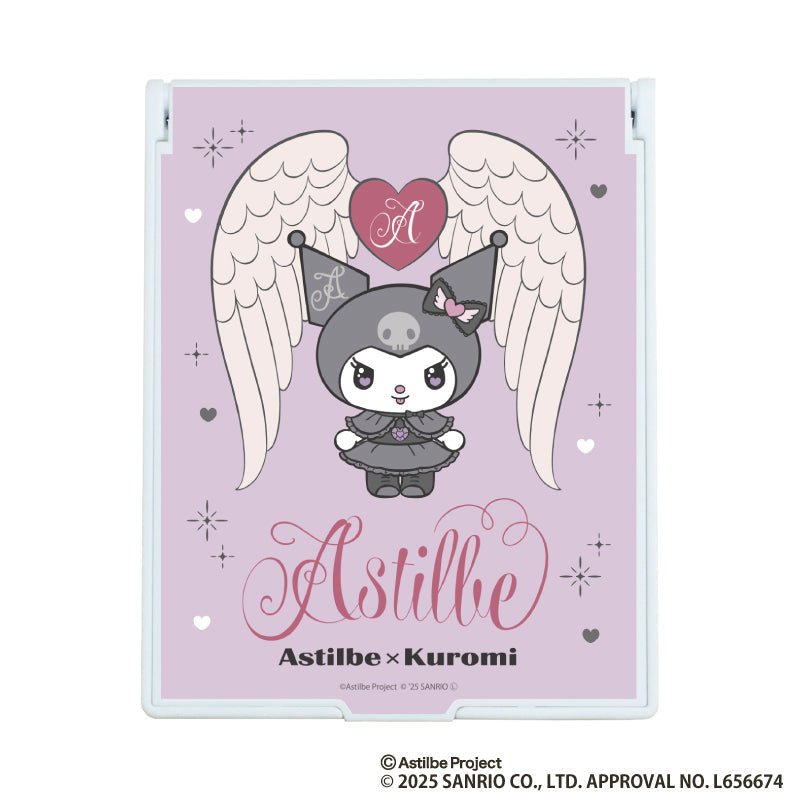 "Astilbe x Kuromi" Folding Mirror - Rosey’s Kawaii Shop