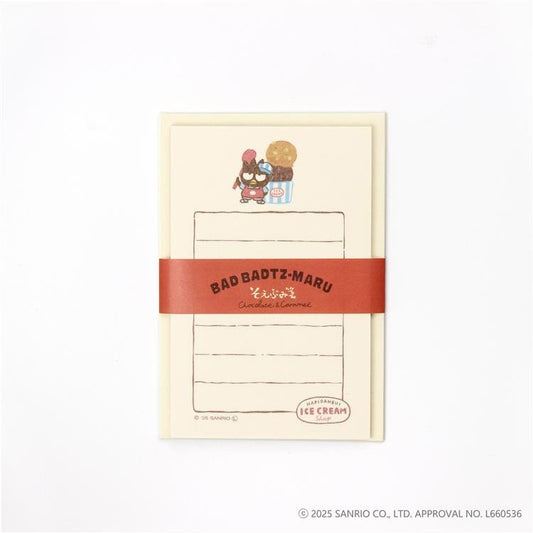 [BADTZ MARU] "Hapidanbui Ice Cream Shop" Letter Set - Rosey’s Kawaii Shop