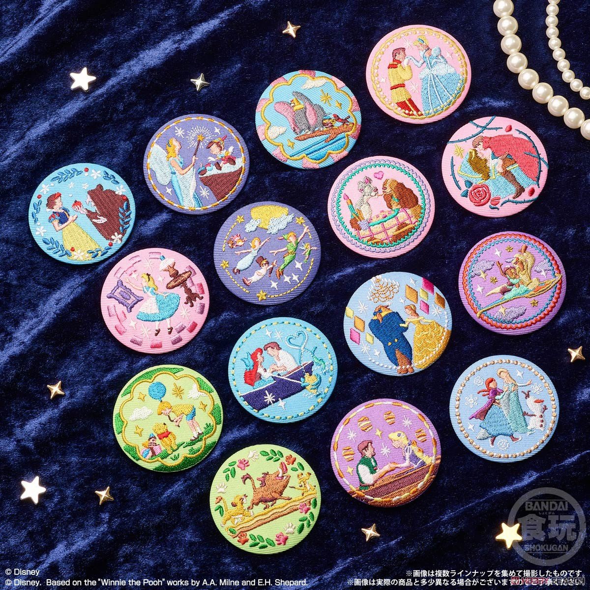 BANDAI "Disney Embroidery Badge & Cookies" Blind Bag - Rosey’s Kawaii Shop