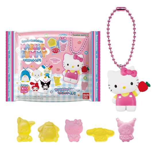 BANDAI "Sanrio Mascot Keychain & Gummy" Blind Bag - Rosey’s Kawaii Shop