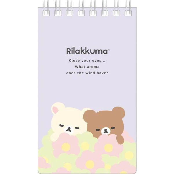 "BASIC Rilakkuma Flower" Long Ring Memo Pad - Rosey’s Kawaii Shop