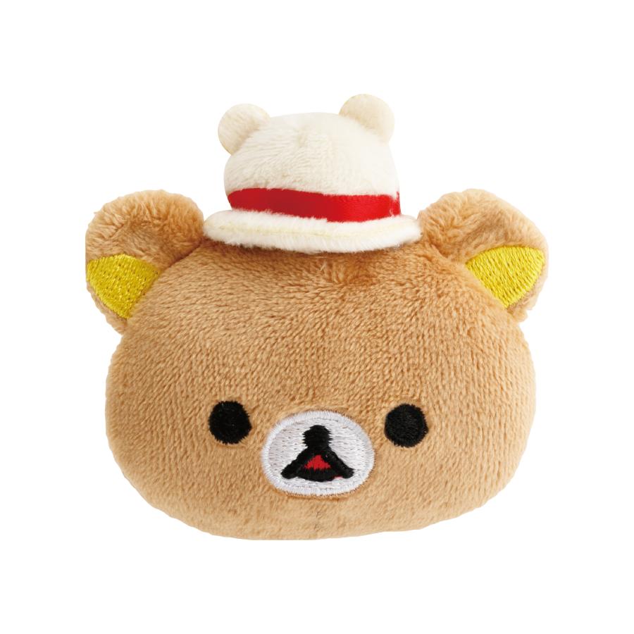 [BEAR TOP HAT RILAKKUMA / Lalaport EXPOCITY] LIMITED "Rilakkuma Store Manager" Plush Badge - Rosey’s Kawaii Shop