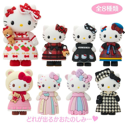 [BIRTHDAY DOLL FIGURE] "Hello Kitty Monochrome Girly Twin Coordinate" Blind Box - Rosey’s Kawaii Shop