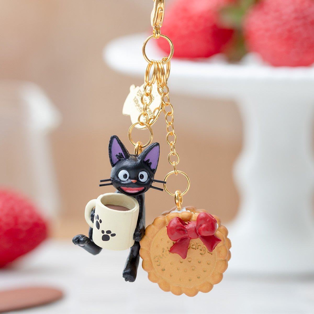 [BISCUIT] "Kiki's Delivery Service Jiji's Sweets" Keychain - Rosey’s Kawaii Shop