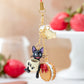[BISCUIT] "Kiki's Delivery Service Jiji's Sweets" Keychain - Rosey’s Kawaii Shop