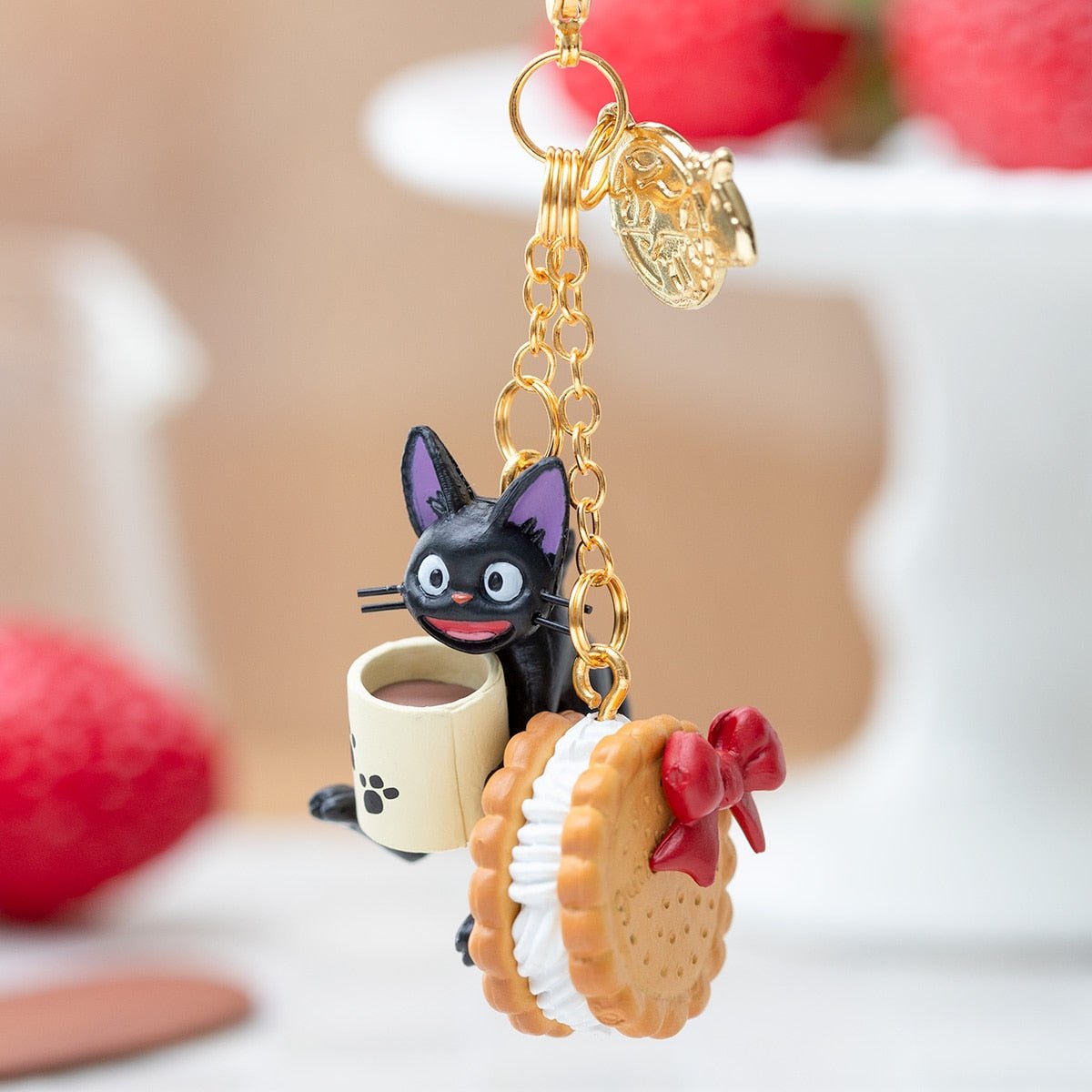 [BISCUIT] "Kiki's Delivery Service Jiji's Sweets" Keychain - Rosey’s Kawaii Shop