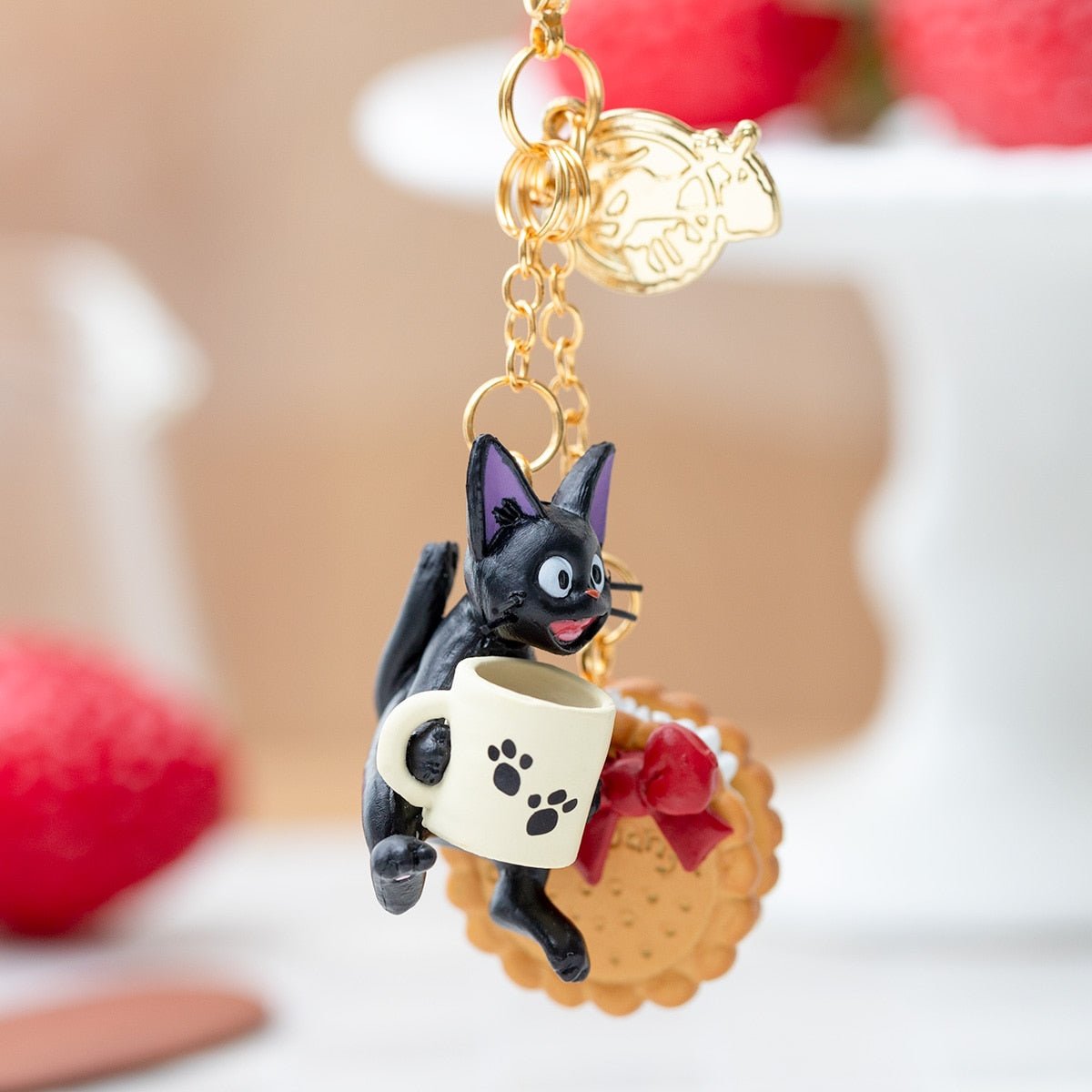 [BISCUIT] "Kiki's Delivery Service Jiji's Sweets" Keychain - Rosey’s Kawaii Shop