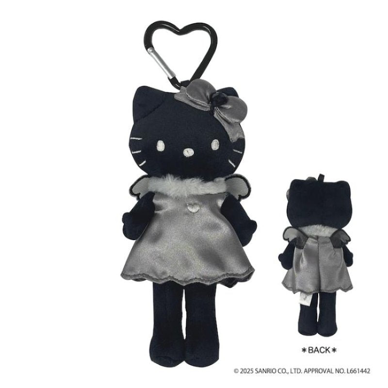 [BLACK] "Hello Kitty Black Angel Style Up" Plush Keychain - Rosey’s Kawaii Shop