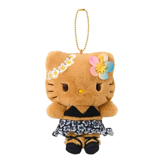 [BLACK / HELLO KITTY] "Sanrio Tokonatsu Vacation" Plush Keychain - Rosey’s Kawaii Shop