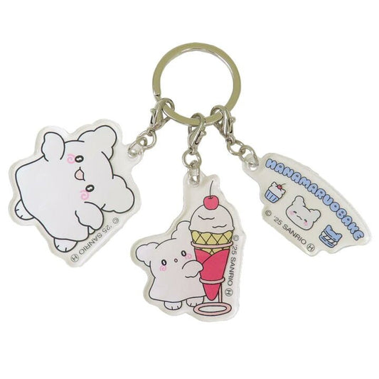 [BLUE] "Hanamaruobake Pastel Sweets" 3P Acrylic Keychain - Rosey’s Kawaii Shop