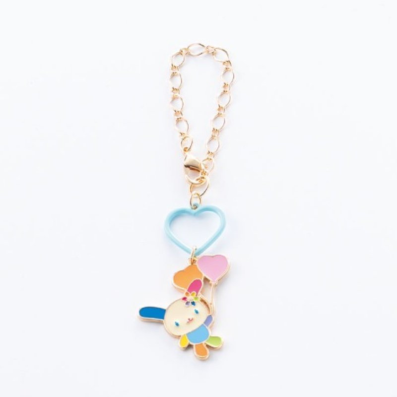 [BLUE HEART] "Usahana" Metal Bag Charm - Rosey’s Kawaii Shop