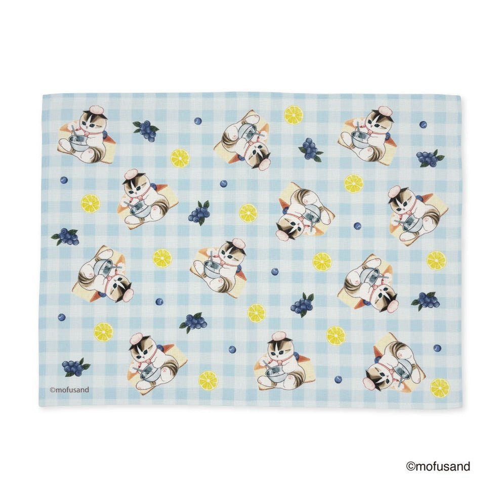 [BLUE] "Mofusand Berry Desserts" Lunch Mat - Rosey’s Kawaii Shop