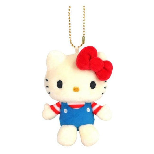 [BLUE OVERALLS] "Hello Kitty MC" Plush Mascot - Rosey’s Kawaii Shop