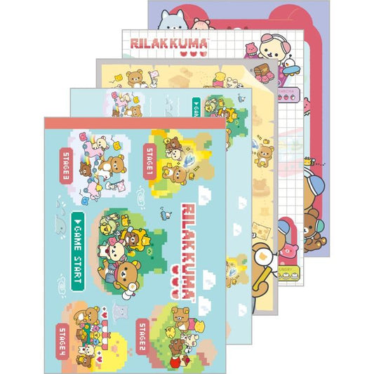 [BLUE] "Rilakkuma Gaming Series" Memo Pad - Rosey’s Kawaii Shop