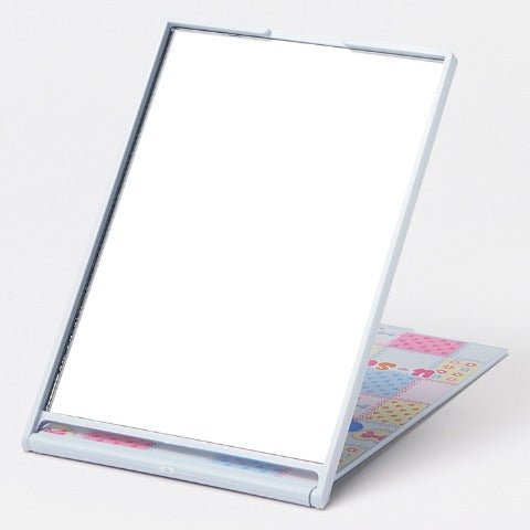 [BLUE] "Usahana Face" Folding Mirror - Rosey’s Kawaii Shop