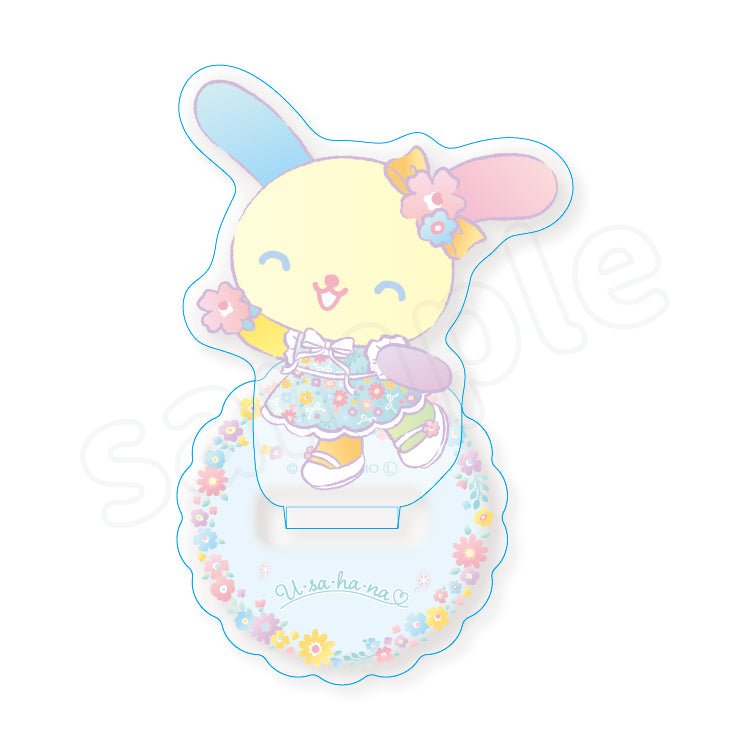 [BLUE] "Usahana Fluffy Floral" Acrylic Stand - Rosey’s Kawaii Shop