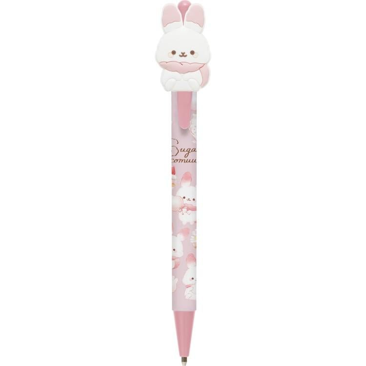 [BRIGHT PINK] "Sugarcocomuu" Ballpoint Pen with Mascot - Rosey’s Kawaii Shop
