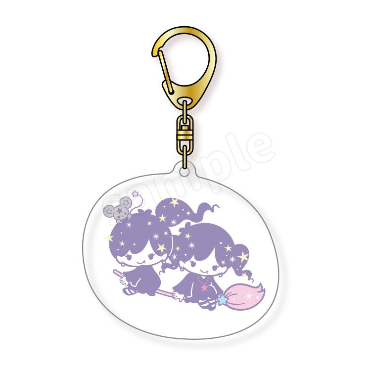 [BROOM] "Little Twin Stars: Magical Twin Comets" Keychain - Rosey’s Kawaii Shop
