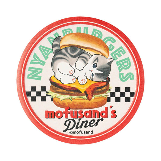 [BURGER] "Mofusand's Diner" Coaster - Rosey’s Kawaii Shop