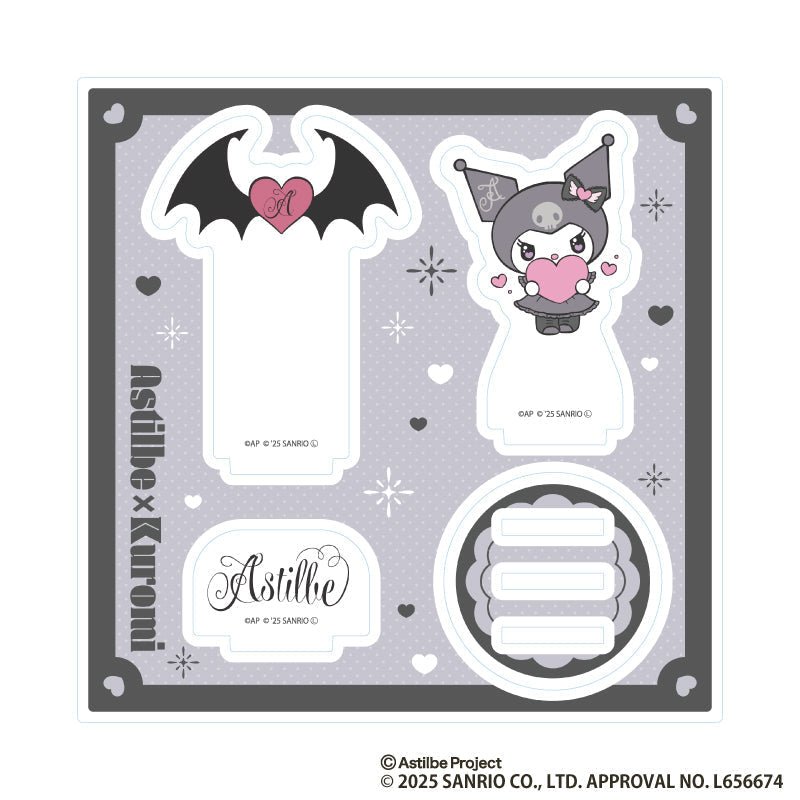 [C / DEVIL WINGS] "Astilbe x Kuromi" Acrylic Stand - Rosey’s Kawaii Shop