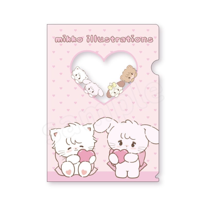 [C] "Mikko Illustrations" Clear File - Rosey’s Kawaii Shop
